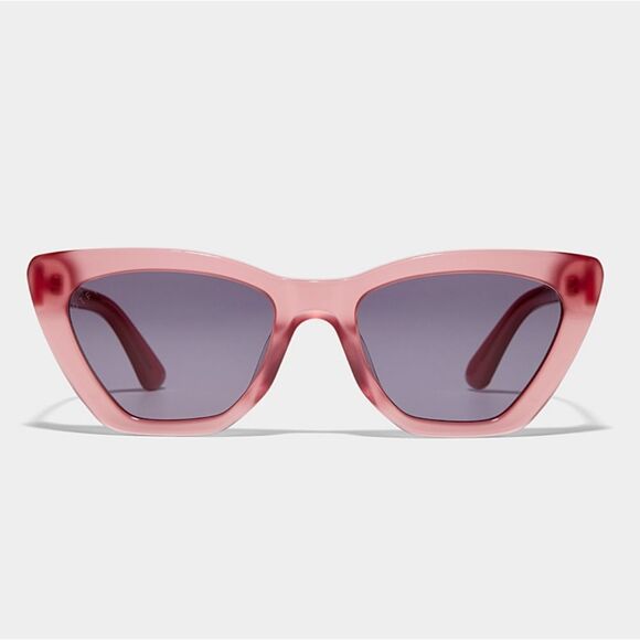Diff Eyewear Camila 55MM Gradent Rectangular Sunglasses- Dusty Pink - Picture 2 of 9